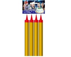 Tortová fontána zlatá 18cm 4ks